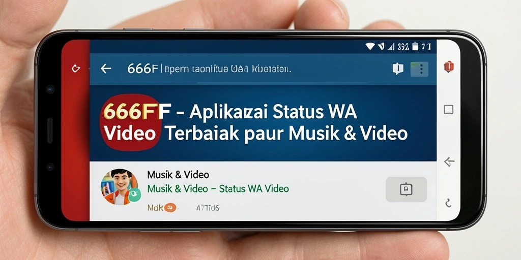 Antarmuka mudah digunakan untuk mengakses video Status WA.