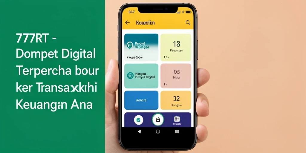 Antarmuka utama 777RT menampilkan fitur Dompet Digital yang interaktif.