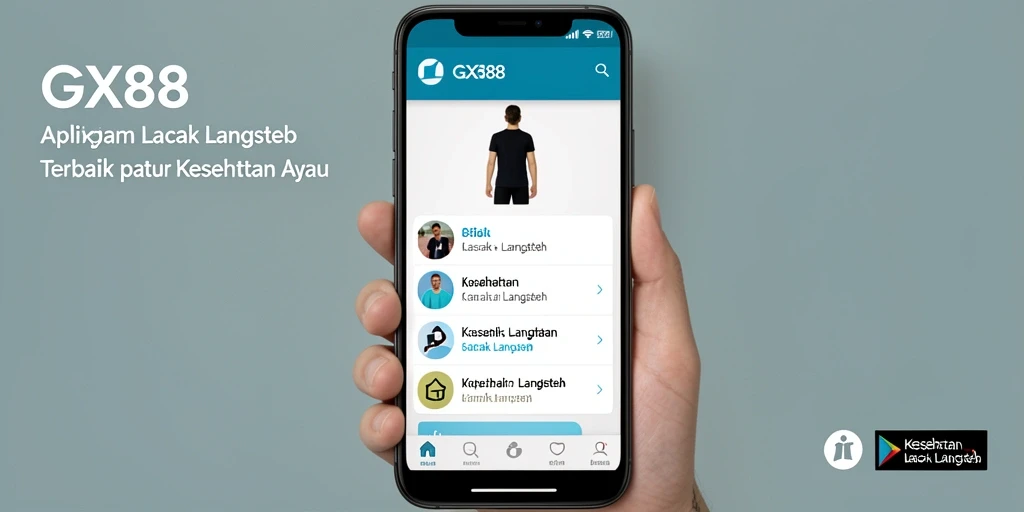 Tampilan antarmuka GX88 yang intuitif dan informatif untuk lacak langkah.